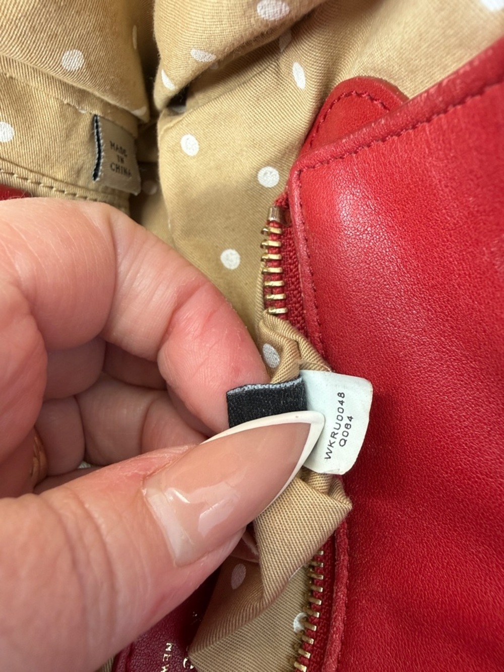 Vintage Kate Spade Red Leather mini Tote Bag - - Picture 11 of 12